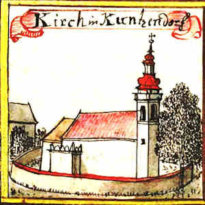 Kirch in Kuntzendorf - Koci, widok oglny